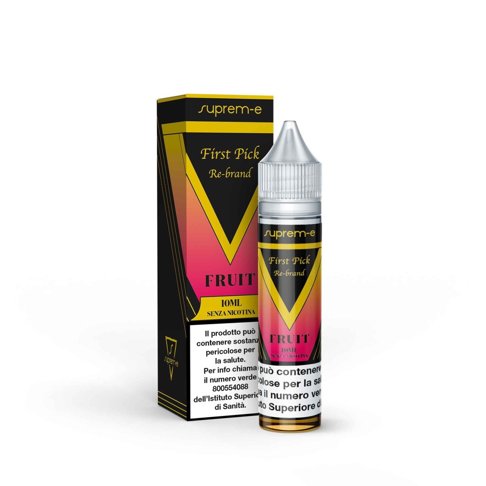 Liquido per Sigaretta Elettronica FIRST PICK RE-BRAND FRUIT Mini Mix 10ml/20 al gusto di TABACCO VIRGINIA, ALBICOCCA, VANIGLIA