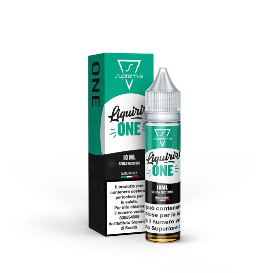 Liquido per Sigaretta Elettronica Linea ONE Mini Mix 10ML/20 by Suprem-e al gusto di Liquirizia e Menta