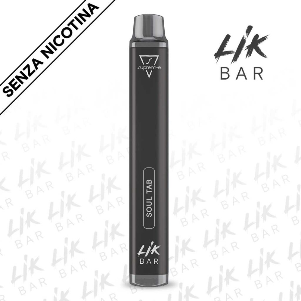 LIK BAR - Soul Tab Tabacco Senza Nicotina Sigaretta Usa e Getta 600 Puff