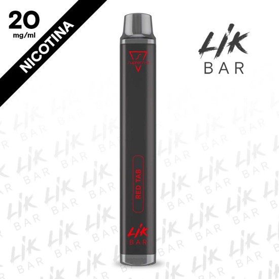 LIK BAR - Red Tab Tabacco Nicotina 20 Sigaretta Usa e Getta 600 Puff