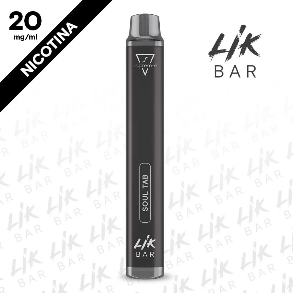 LIK BAR - Soul Tab Tabacco Nicotina 20 Sigaretta Usa e Getta 600 Puff