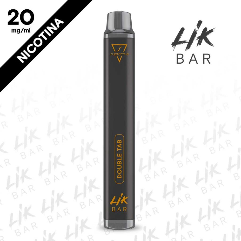 LIK BAR - Double Tab Tabacco Nicotina 20 Sigaretta Usa e Getta 600 Puff