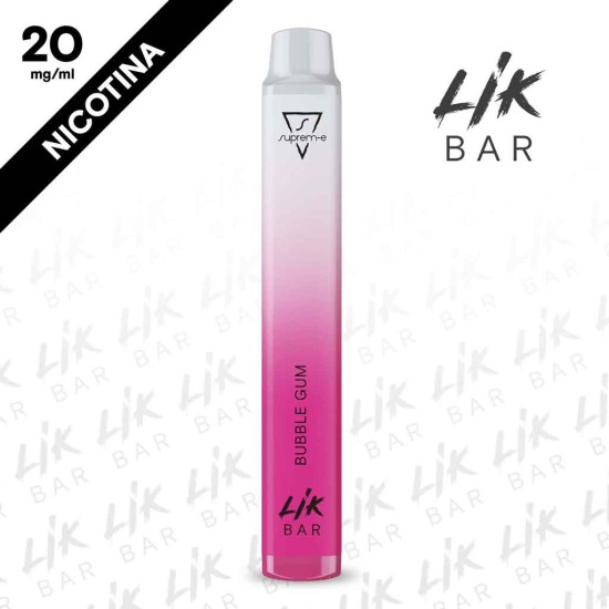 LIK BAR - Bubble Gum - Nicotina 20 - Sigaretta Elettronica Usa e Getta By Suprem-e