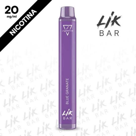 LIK BAR - Blue Granate Nicotina 20 Sigaretta Elettronica Usa e Getta