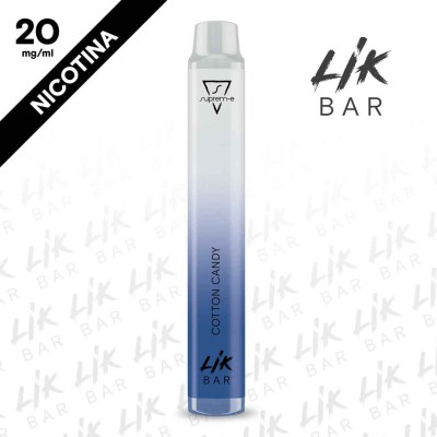 LIK BAR - Cotton Candy Nicotina 20 Sigaretta Elettronica Usa e Getta