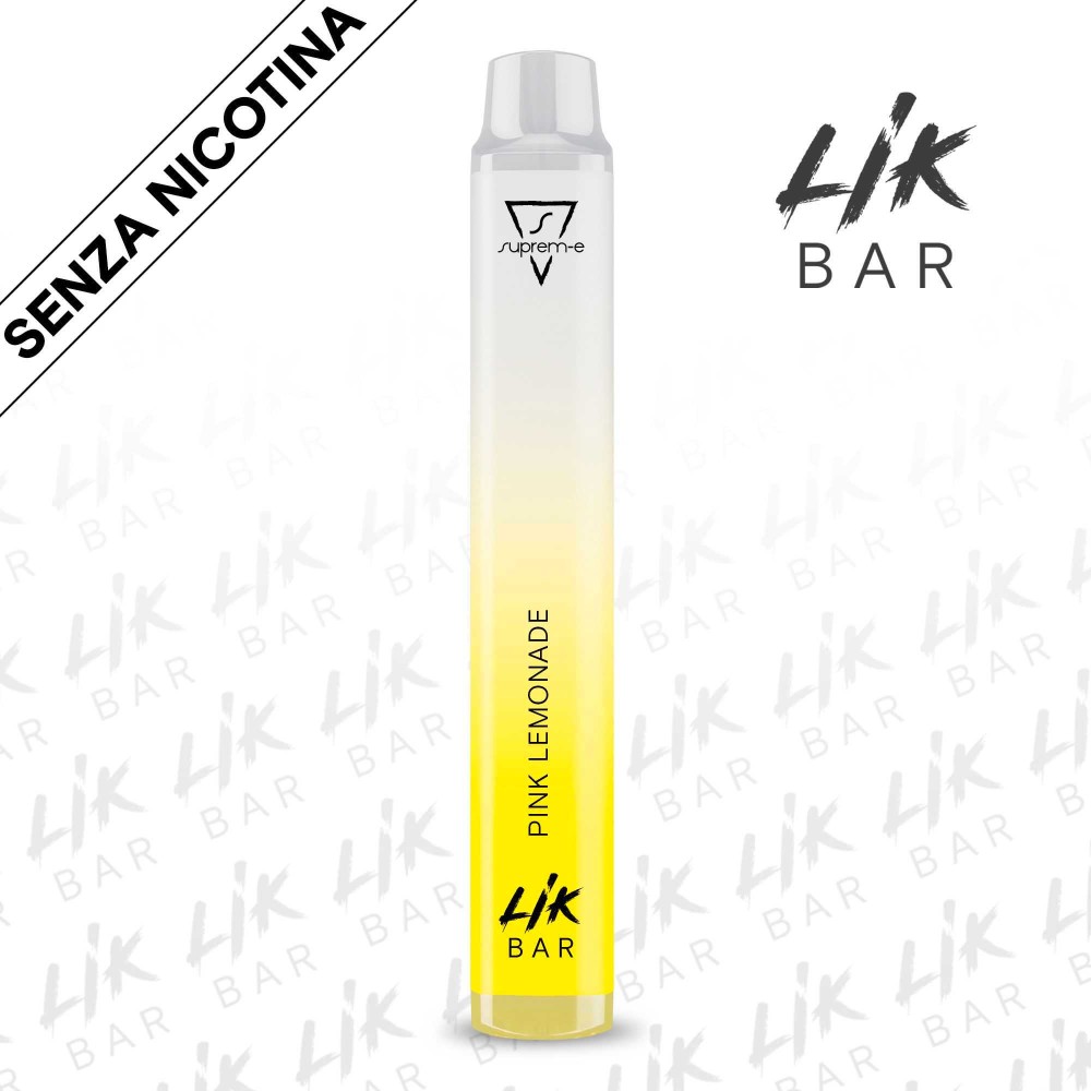 LIK BAR - Pink Lemonade Senza Nicotina Sigaretta Elettronica Usa e Getta