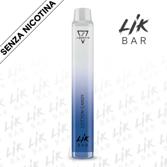 LIK BAR - Cotton Candy Senza Nicotina Sigaretta Elettronica Usa e Getta