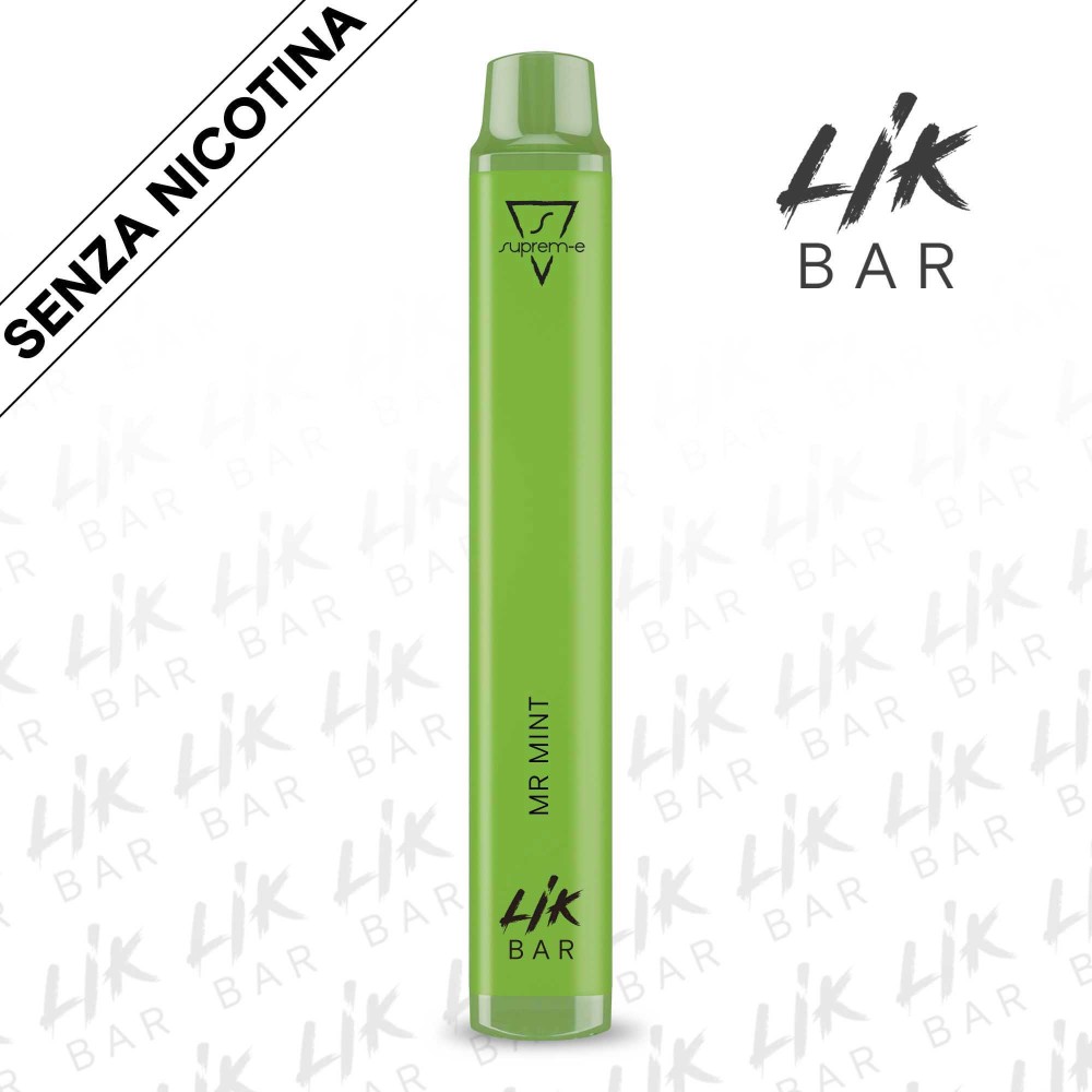 LIK BAR - Mr Mint Senza Nicotina Sigaretta Elettronica Usa e Getta