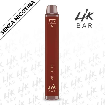 LIK BAR - Mr Coffee - Senza Nicotina - Sigaretta Elettronica Usa e Getta By Suprem-e