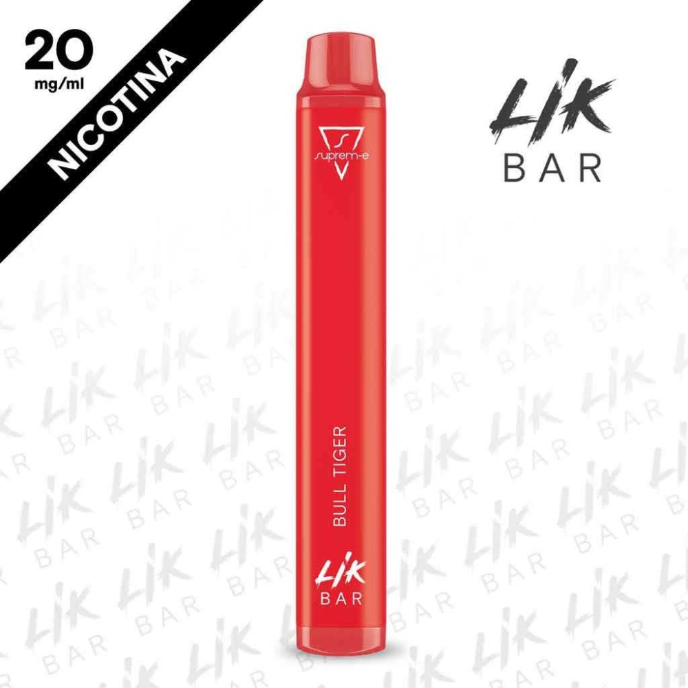 LIK BAR - Bull Tiger  - Nicotina 20 - Sigaretta Elettronica Usa e Getta By Suprem-e