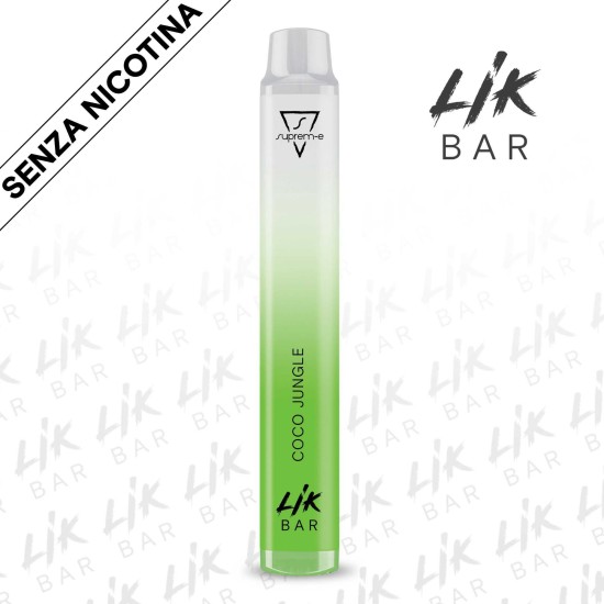 LIK BAR - Coco Jungle - Senza Nicotina - Sigaretta Elettronica Usa e Getta By Suprem-e